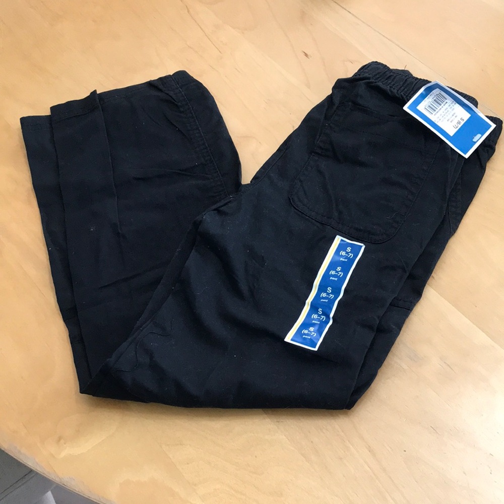 Circo black elastic waist pants size 6/7 new with tags